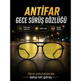 Optic Master Antifar Gece Sürüş Gözlüğü / Gece Görüş Gözlüğü Model 8814 - Sarı