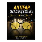Optic Master Antifar Gece Sürüş Gözlüğü / Gece Görüş Gözlüğü Model 8814