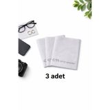 Optic Master Gözlük Temizleme Bezi Microfiber Bez 15x18 CM 3 Adet Gri