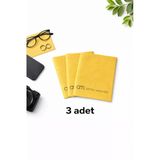 Optic Master Gözlük Temizleme Bezi Microfiber Bez 15X18 Cm 3 Adet Sarı