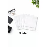 Optic Master Gözlük Temizleme Bezi Microfiber Bez 15X18 Cm 5 Adet Beyaz