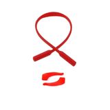 Optic Master Silikon Kaydırmaz Kulak Kilidi ve Çocuk Gözlük Askısı/İpi Kırmızı Tek Ebat