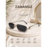 Optic Plus Metal Yarım Çerçeveli Güneş Gözlüğü Siyah Camlı