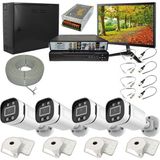 Opticam Marka - Model: OP4AHD - 4 Kameralı Ahd Güvenlik Kamerası Seti - Beyaz 2mp Çözünürlük Kamera - 500 GB Disk - 100 Metre Cctv Kablo - 4 Kanal Cihaz - Tek Model