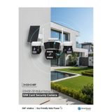 Opticam OC-95 4G Güneş Enerjili Sim Kartlı 4g 3+3+3 MP Solar Güvenlik Kamerası,360 Derece Açı ,Güçlü Batarya