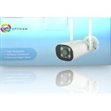 Opticam - OP580 - 3mp Lens - Hafıza Kartı Destekli - Beyaz - Wifi & Ethernet - Gece Görüşü Renkli Güvenlik Kamerası - Hieasy