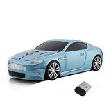 Optik Mouse 2.4ghz Ergonomik Kablosuz Aston Araba Şeklinde Mavi