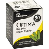 Optima 50 Adet Kan Şekeri Ölçüm Çubuğu Steril Tek Kullanımlık 0.7 µL Kan Örneği ile Hızlı Ölçüm