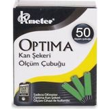 Optima Kan Şeker Ölçüm Çubuğu 50 Adet Büyük Okunabilir Ekran ile Hızlı Sonuç Sağlayan