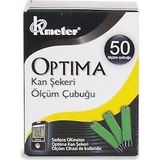 Optima Kan Şekeri Ölçüm Çubuğu Stripi 50 Adet