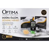 Optima Şeker Ölçüm Cihazı + 100 Adet Test Stripli Set (Hızlı & Doğru Ölçüm) - SİYAH