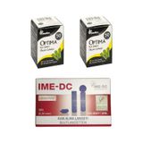 Optima Şeker Ölçüm Çubuğu 2 Kutu + 100 Microlance Lanset