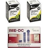 Optima Şeker Strip\'i 2 Kutu+ 1 Kutu Ime Dc Lancet - Çok Renkli