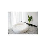 optimal&prime Pelüş Yumuşak Beyaz Kedi Yatağı - Köpek Yatağı Minder