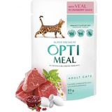 Optimeal 85 gr Dana Etli ve Kızılcık Soslu Yetişkin Kedi Konservesi