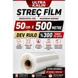Optimex Ultra Kalın Palet Streç Film 50 cm x 500 Metre – Eşya Sarma Taşınma Paketleme Streçi Güçlü Yapışma