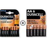 Optimum Duracell AAA Alkalin İnce Kalem Pil 6’lı Paket 1,2 V Uzun Ömürlü Tek Kullanımlık Piller