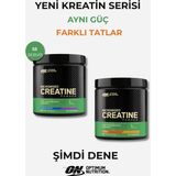 Optimum Nutrition Aromalı Kreatin Seti Mavi Ahududu Portakal 55 Servis Mikronize Toz