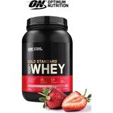 Optimum Nutrition Optimum Çilek Aromalı Gold Standard Whey Protein Tozu 908 Gr