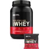 Optimum Nutrition Whey gold Standard Çilek Aromalı 899 g 29 Servis Yüksek Protein Tozu - Whey gold Standard Çikolata Aromalı Şase 31 g 1 Servis
