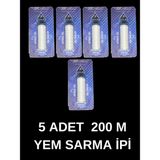Optimus Pro Yem Ipi 5 Adet 200 Metre Elastik Yem Sarma Ipi Görünmez - Beyaz