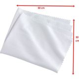 Optisyenler Optik 30X30 Büyük Gözlük Temizleme Mendili - Beyaz