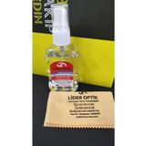 optisyenler optik Gözlük, (2 ADET BEZ 2 ADET SOLÜSYON) Ekran Temizleme Spreyi 50ml . A Kalite Microfiber Bez.