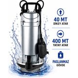 Optivex 2 Hp Şamandıralı Dalgıç Su Pompası 40 Mt Dikey Atar 1500W Motor Gücü ile Yüksek Performans