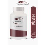Optivita Biotin 5000 Mcg – Saç, Cilt Ve Tırnak Desteği (VİTAMİN B7) 100 Tablet