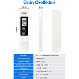 Optivya Dijital Tds Metre Ec Iletkenlik ve Sıcaklık Ölçer Su Kalite Test Cihazı