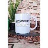 Optometrist Noun Baskılı Göz Doktoru Hediyelik Baskılı Çay Kahve Sunum Kupa Bardak - Beyaz