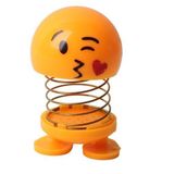 Öpücük Atan Emoji Smile Zıp Zıp Kafa 8 cm Araba Torpido Süsü Masaüstü Dekoratif Figür Pasta Süsü