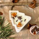Opulent Accessories Noel Ağacı Ev Dekoru Mumluk, Yeni Yil Ağacı, Çam Ağacı Mumluk, Dekoratif Yeni Yil Hediyesi, Ev Dekorasyon, Hediyelik Obje Beton Ağac Mumluk - Beyaz