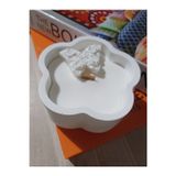 Opulent Accessories Papatya Tabak Mum Kelebekli Ahşap Çıtalı, Dekoratif Mum, Anneler Günü Hediyelik Mum