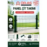 Ör-As Tel Örgü 150'lik Panel Çit Takım 10 mt + 1 Direk Avantaj Paket Yeşil Renk - 1-Adet