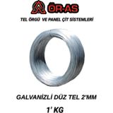 Ör-As Tel Örgü Galvanizli Tel - 1 Kg - 2Mm - Bağlama Teli Paslanma Yapmaz