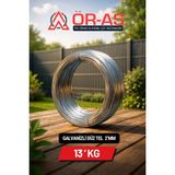 Ör-As Tel Örgü Galvanizli Tel 13 Kg 2 mm Bağlama Teli Paslanma Yapmaz - 13-kğ