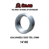 Ör-As Tel Örgü Galvanizli Tel - 14 Kg - 2Mm - Bağlama Teli Paslanma Yapmaz