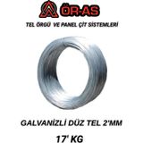 Ör-As Tel Örgü Galvanizli Tel - 17 Kg - 2Mm - Bağlama Teli Paslanma Yapmaz