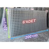 Ör-As Tel Örgü Hasır Tel-( 5.5 x 5.5 Göz Aralıklı - 3.5'mm ) ( 100 x 200 Ebatında )-( 6 Adet )