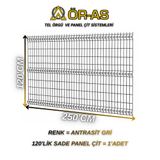 Ör-As Tel Örgü Ör - As Tel Örgü Antrastik Gri Bahçe Teli Panel Çit 120 cm x 250 cm 1 - Adet