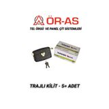 Ör-As Tel Örgü Ör - As Tel Örgü Demir Kapı Kilidi - Tursan Trajlı Kilit 5 - Adet