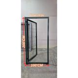ÖR-AS TEL ÖRGÜ & PANEL ÇİT SİSTEMLERİ Bahçe Kapısı- Panel Çit Tel Kapısı-kanatlı Kapı Yeşil- (200 CM X 100 CM) Tam Çerçeve