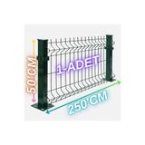 ÖR-AS TEL ÖRGÜ & PANEL ÇİT SİSTEMLERİ Bahçe Teli Panel Çit -4mm- 50cm Yükseklik - 250 cm Uzunluk