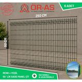 Ör - As Tel Örgü & Panel Çit Sistemleri Bahçe Teli Panel Çit 50 cm x 250 cm = 6-Adet - 6 adet - Yeşil