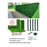 ÖR-AS TEL ÖRGÜ & PANEL ÇİT SİSTEMLERİ Çim Çit 50 Cm + 5 Direk Avantaj Paketi (10 Metre)