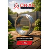 ÖR-AS TEL ÖRGÜ & PANEL ÇİT SİSTEMLERİ Galvanizli Tel - 1 Kğ - 2mm - Bağlama Teli Paslanma yapmaz