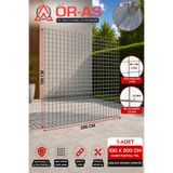 ÖR-AS TEL ÖRGÜ & PANEL ÇİT SİSTEMLERİ Hasır Tel-( 3 x 3 Göz Aralıklı - 2,5mm ) ( 100 x 200 Ebatında )-( 1 ADET )