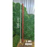 Ör-As Tel Örgü & Panel Çit Sistemleri Köşebent Demir Kazık Sivri Antipaslı -( 40 X 40 ) - 4 Mm 200 Cm Yükseklik ( 5 Adet )