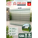 ÖR-AS TEL ÖRGÜ & PANEL ÇİT SİSTEMLERİ Ör-As Tel Bahçe Teli Panel Çit 100 cm x 250 cm = 4-ADET
